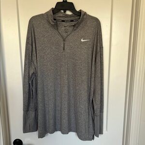 Nike Gray Quarter-Zip Pullover